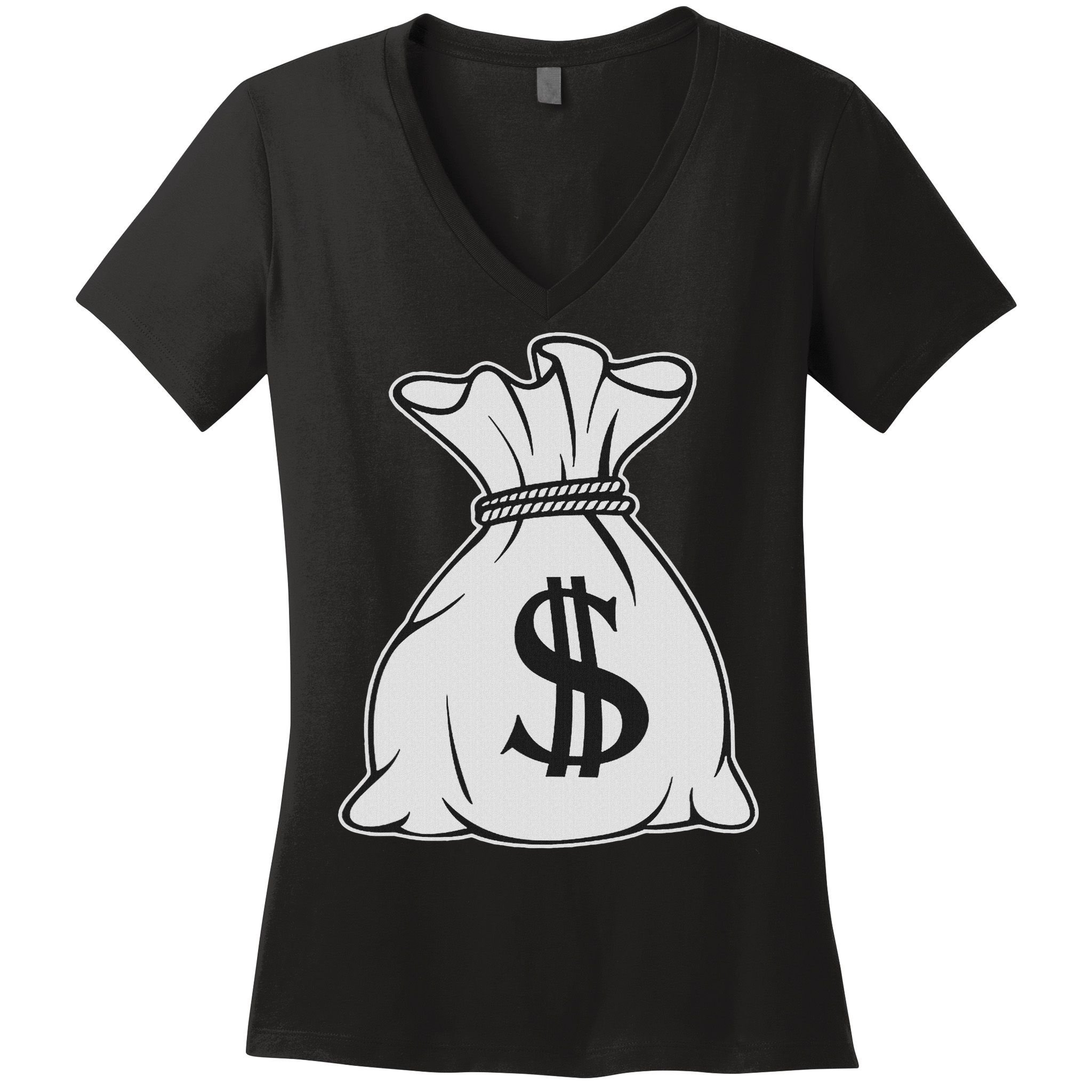 Money Bag X Bag Of Money Women's V-Neck T-Shirt