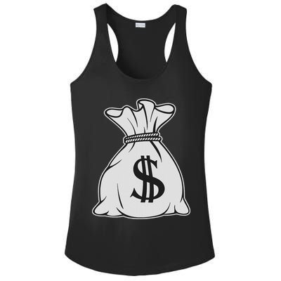 Money Bag X Bag Of Money Ladies PosiCharge Competitor Racerback Tank