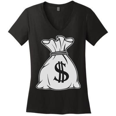 Money Bag X Bag Of Money Women's V-Neck T-Shirt