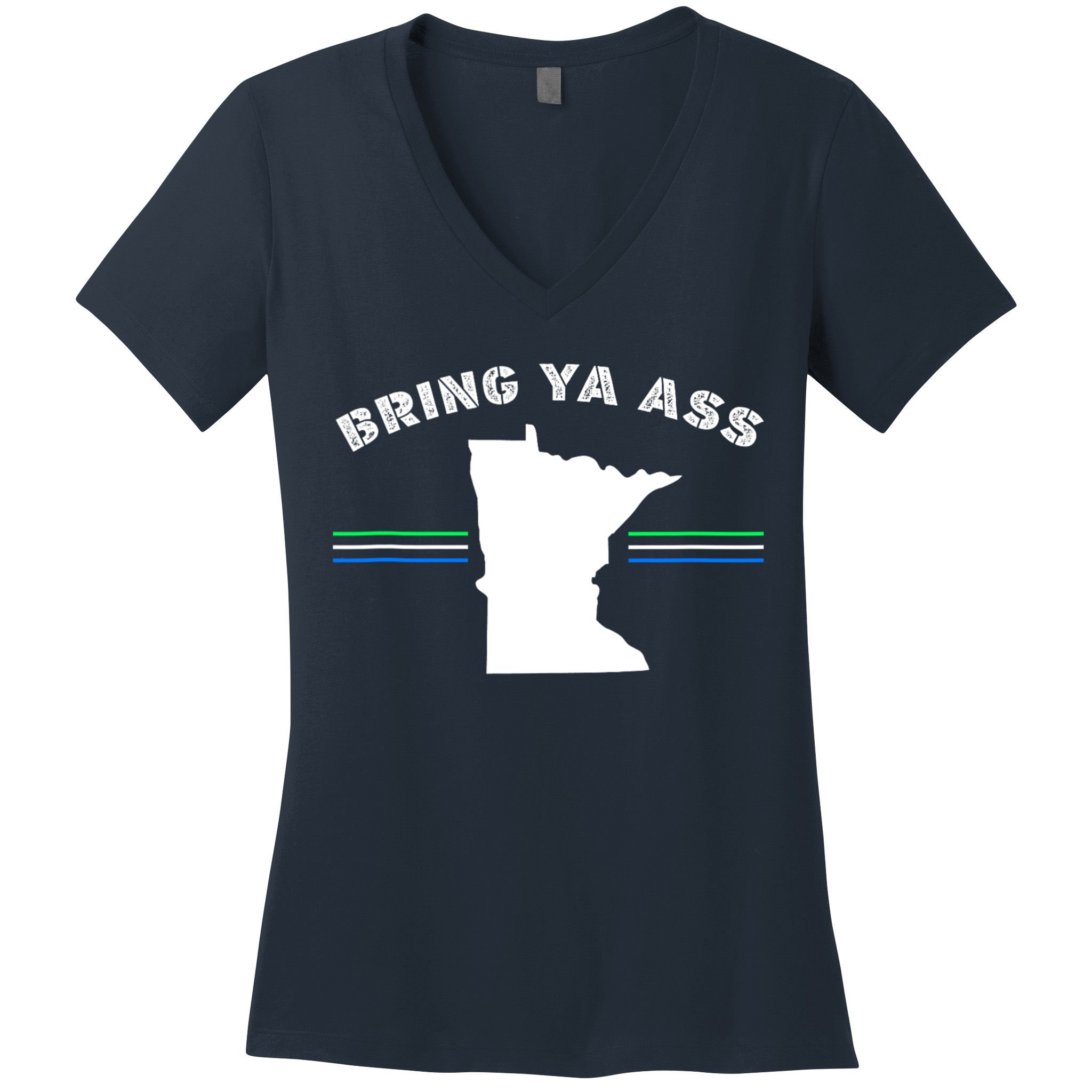Minnesota Bring Ya Ass Women's V-Neck T-Shirt