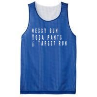 Messy Bun Yoga Pants Target Run Funny Novelty Busy Mom Gift Mesh Reversible Basketball Jersey Tank