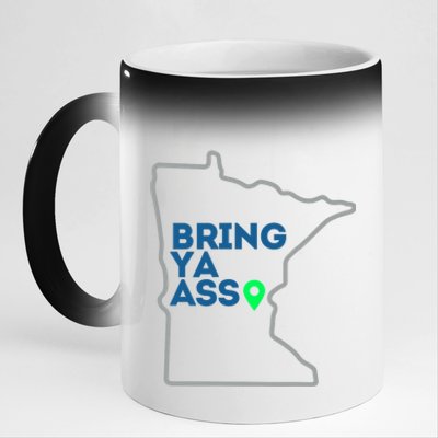 Minnesota Bring Ya Ass 11oz Black Color Changing Mug