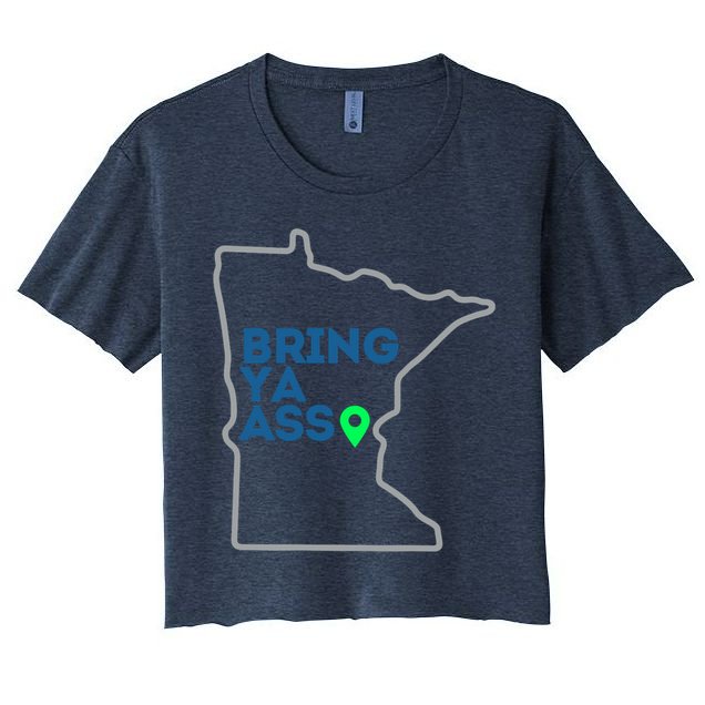 Minnesota Bring Ya Ass Women's Crop Top Tee