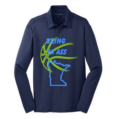 Minnesota Bring Ya Ass Silk Touch Performance Long Sleeve Polo