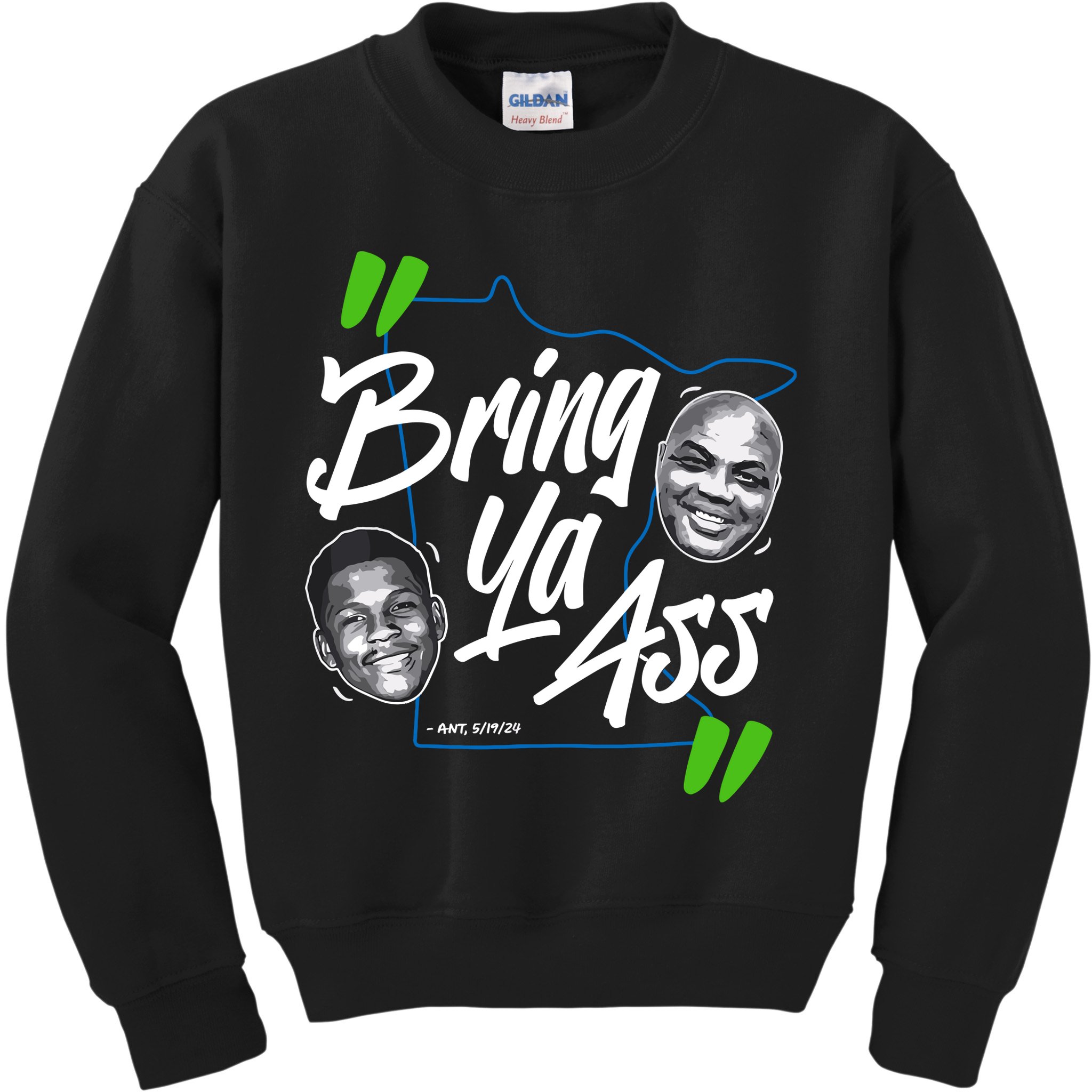 Minnesota Bring Ya Ass Kids Sweatshirt