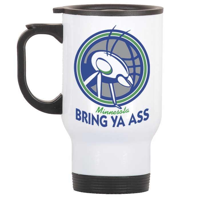 Minnesota Bring Ya Ass Stainless Steel Travel Mug