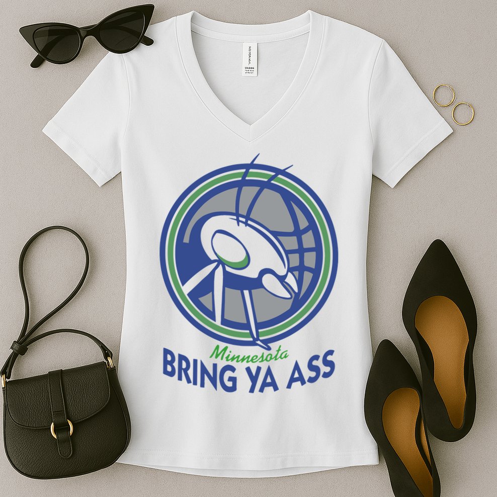 Minnesota Bring Ya Ass Women's V-Neck T-Shirt