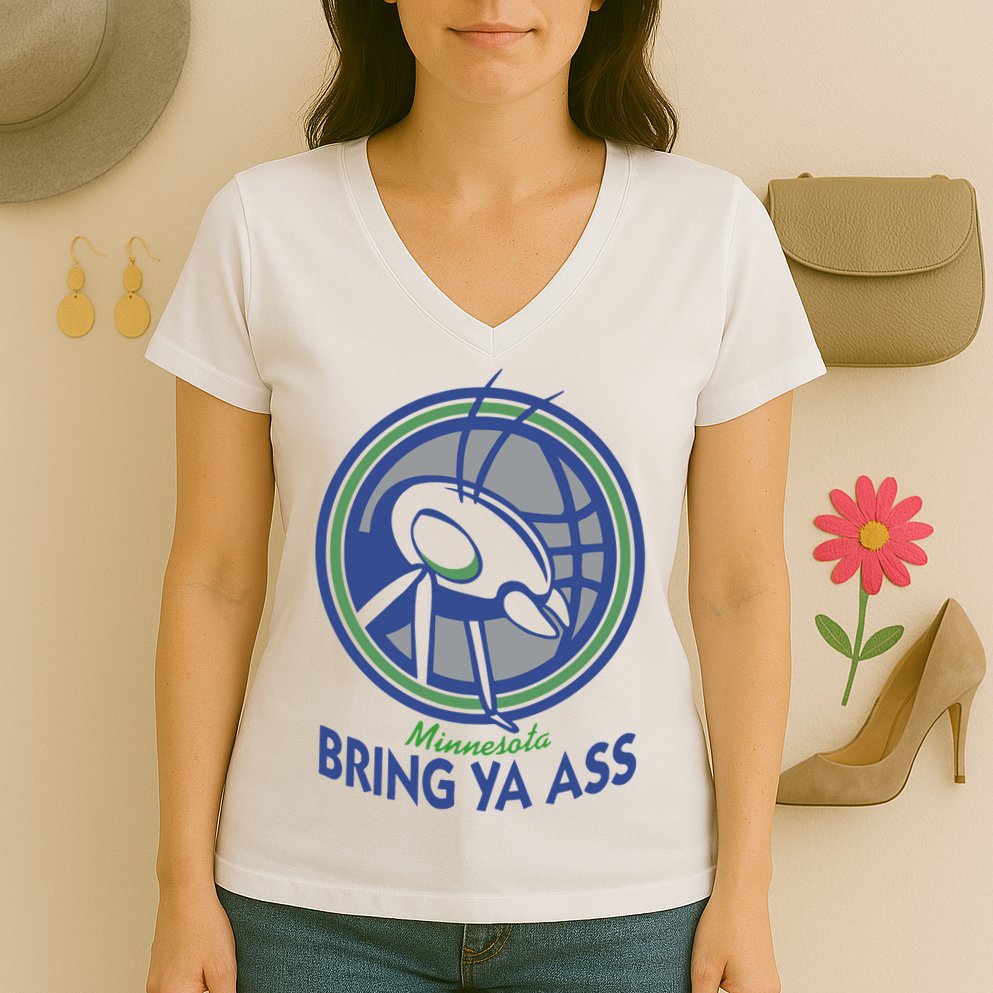 Minnesota Bring Ya Ass Women's V-Neck T-Shirt