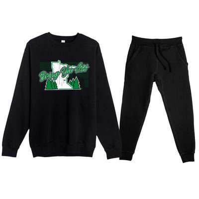 Minnesota Bring Ya Ass Premium Crewneck Sweatsuit Set