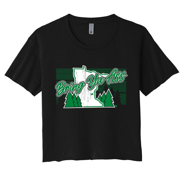Minnesota Bring Ya Ass Women's Crop Top Tee