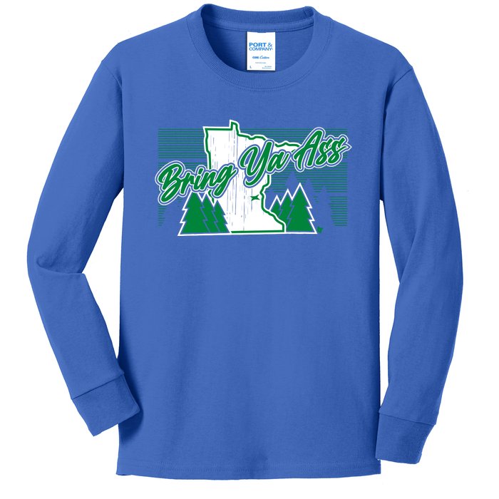 Minnesota Bring Ya Ass Kids Long Sleeve Shirt