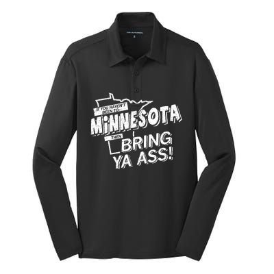 Minnesota Bring Ya Ass Silk Touch Performance Long Sleeve Polo