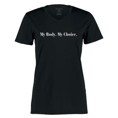 My Body Your Choice Women's Momentum V-Neck T-Shirt