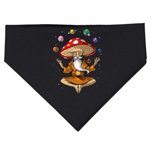 Mushroom Buddha Zen Yoga Meditation Psychedelic Hippie Fungi USA-Made Doggie Bandana