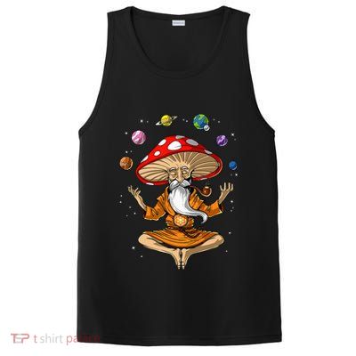 Mushroom Buddha Zen Yoga Meditation Psychedelic Hippie Fungi PosiCharge Competitor Tank