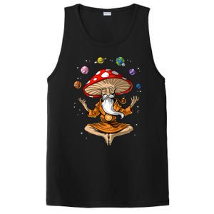 Mushroom Buddha Zen Yoga Meditation Psychedelic Hippie Fungi PosiCharge Competitor Tank