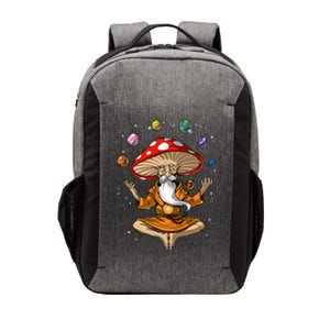 Mushroom Buddha Zen Yoga Meditation Psychedelic Hippie Fungi Vector Backpack