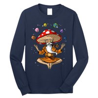 Mushroom Buddha Zen Yoga Meditation Psychedelic Hippie Fungi Long Sleeve Shirt