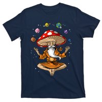 Mushroom Buddha Zen Yoga Meditation Psychedelic Hippie Fungi T-Shirt