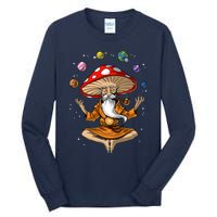 Mushroom Buddha Zen Yoga Meditation Psychedelic Hippie Fungi Tall Long Sleeve T-Shirt