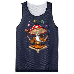 Mushroom Buddha Zen Yoga Meditation Psychedelic Hippie Fungi Mesh Reversible Basketball Jersey Tank