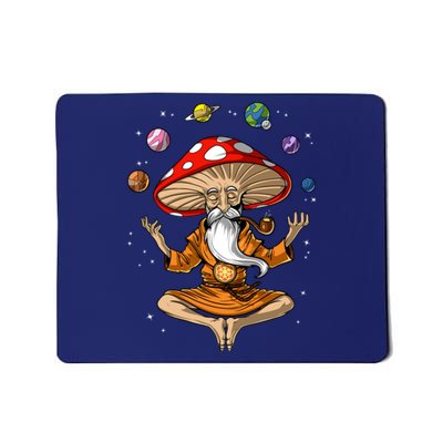 Mushroom Buddha Zen Yoga Meditation Psychedelic Hippie Fungi Mousepad