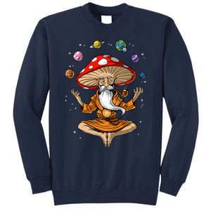 Mushroom Buddha Zen Yoga Meditation Psychedelic Hippie Fungi Tall Sweatshirt