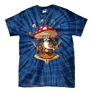 Mushroom Buddha Zen Yoga Meditation Psychedelic Hippie Fungi Tie-Dye T-Shirt