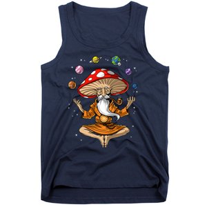 Mushroom Buddha Zen Yoga Meditation Psychedelic Hippie Fungi Tank Top