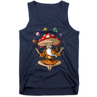 Mushroom Buddha Zen Yoga Meditation Psychedelic Hippie Fungi Tank Top