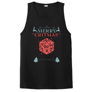 Merry Critmas 20 Sided Dice Rpg Christmas Holiday Board Game PosiCharge Competitor Tank