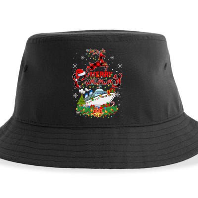 Merry Cruisemas 2024 Christmas Santa Reindeer Cruise Sustainable Bucket Hat