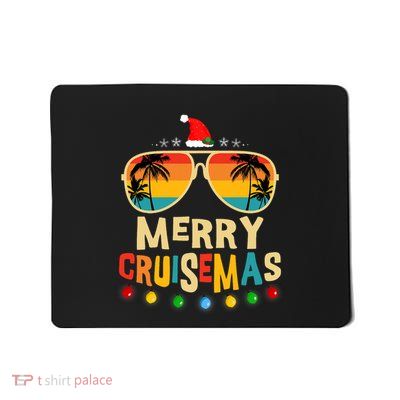 Merry Cruisemas 2025 Christmas Santa Reindeer Cruise Mousepad