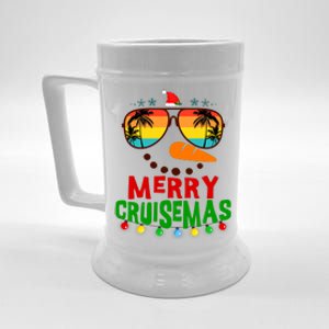 Merry Cruisemas 2025 Christmas Santa Snowman Cruise Beer Stein