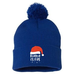 Mama Claus 2020 Holiday Season Funny Gift Pom Pom 12in Knit Beanie