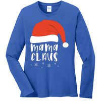 Mama Claus 2020 Holiday Season Funny Gift Ladies Long Sleeve Shirt