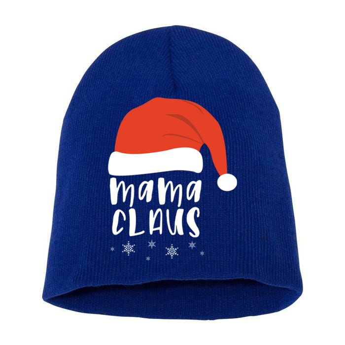 Mama Claus 2020 Holiday Season Funny Gift Short Acrylic Beanie