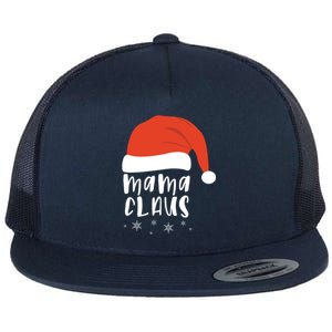 Mama Claus 2020 Holiday Season Funny Gift Flat Bill Trucker Hat