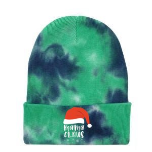 Mama Claus 2020 Holiday Season Funny Gift Tie Dye 12in Knit Beanie