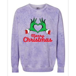 Merry Christmas 2025 Colorblast Crewneck Sweatshirt