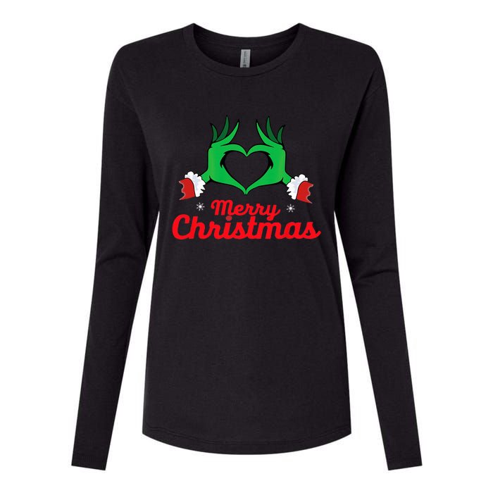 Merry Christmas 2025 Womens Cotton Relaxed Long Sleeve T-Shirt