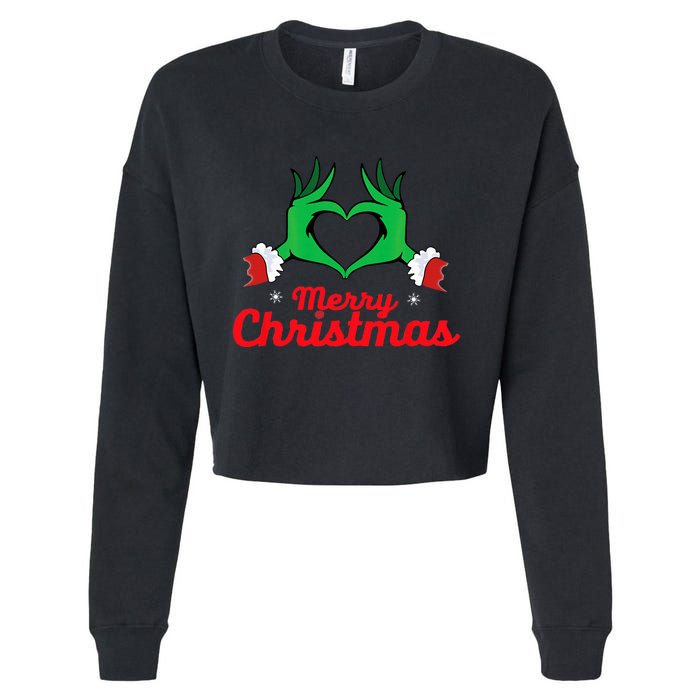 Merry Christmas 2025 Cropped Pullover Crew