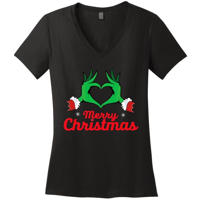 Merry Christmas 2025 Women's V-Neck T-Shirt