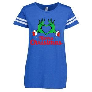 Merry Christmas 2025 Enza Ladies Jersey Football T-Shirt