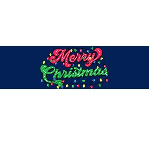 Merry Christmas 2024 Family Matching Christmas Lights Xmas Bumper Sticker