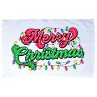 Merry Christmas 2024 Family Matching Christmas Lights Xmas Microfiber Hand Towel