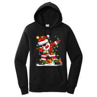 Merry Christmas 2024 Funny Santa Claus Christmas Lights Women's Pullover Hoodie