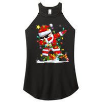 Merry Christmas 2024 Funny Santa Claus Christmas Lights Women's Perfect Tri Rocker Tank