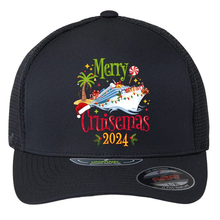 Merry Cruisemas 2024 Family Cruise Group Flexfit Unipanel Trucker Cap