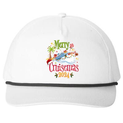 Merry Cruisemas 2024 Family Cruise Group Snapback Five-Panel Rope Hat